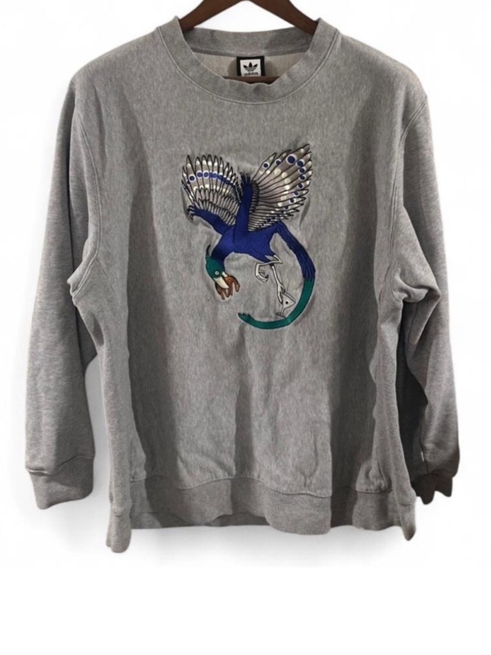 adidas x Alltimers Gray Crewneck Sweatshirt w/ Embroidery Size Men’s XL